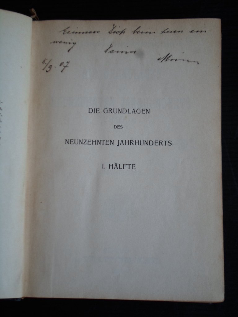Stewert Chamberlain, Houston - Die Grundlagen des Neunzehnten Jahrhunderts, 2 volumes