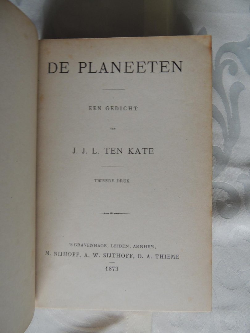 Kate, J.J.L. ten - De planeeten
