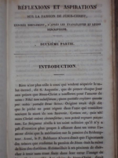 Liguori, A.M. de - Reflexions et meditations affectives sur la passion de n.s. Jesus-Christ. - 1835
