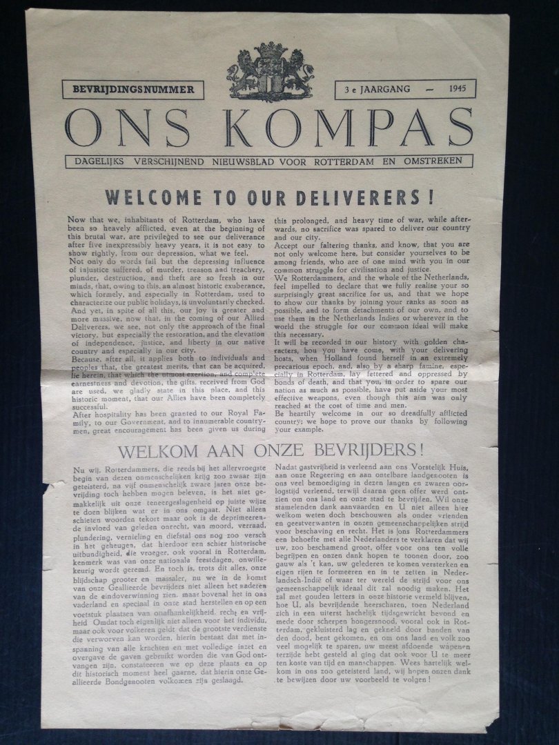 Oorlogskrant - Ons Kompas voor Rotterdam en Omstreken