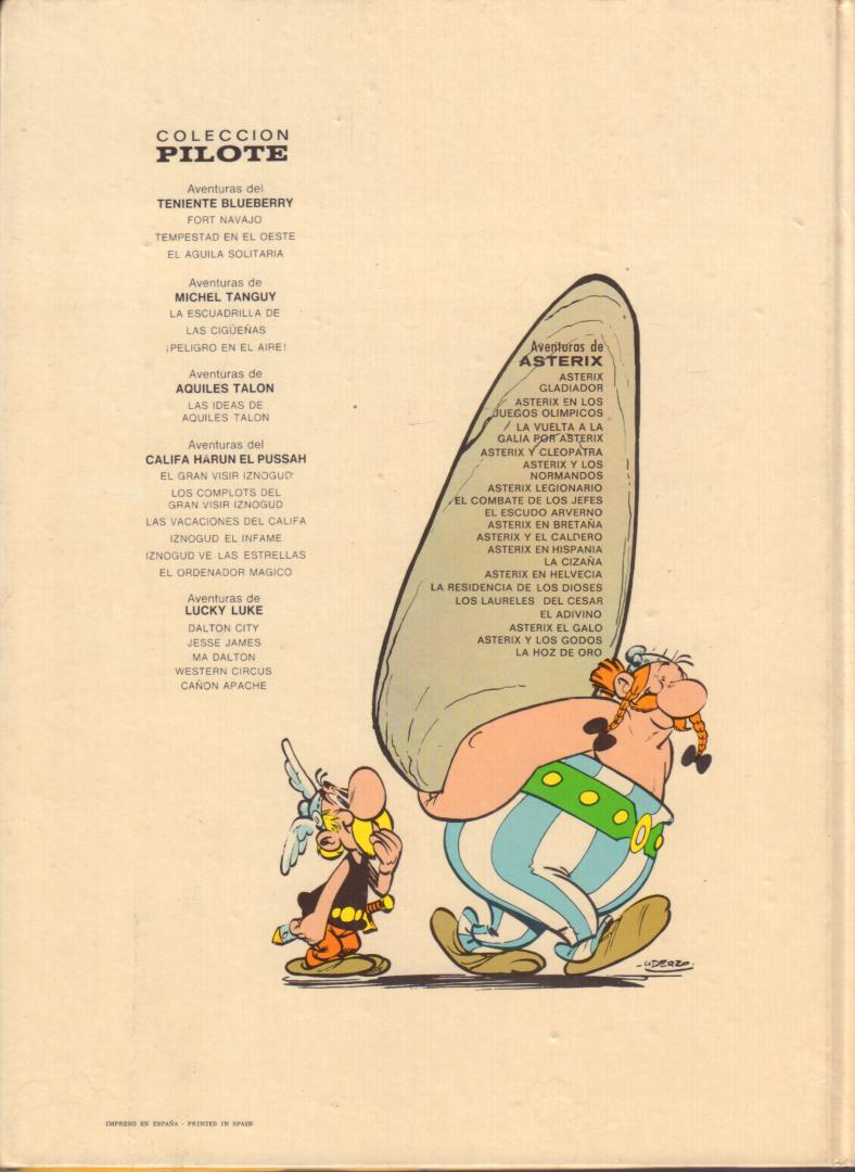 Goscinny / Uderzo - ASTERIX 01 - ASTERIX GLADIADOR, HARDCOVER SPAIN EARLY REPRINT ca. 1971, hardcover, goede staat, Asterix in spanish