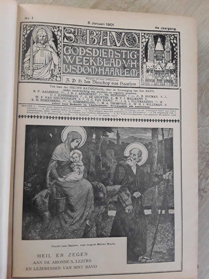  - Sint Bavo. Godsdienstig Weekblad van het Bisdom Haarlem. Vierde Jaargang. 1901. Geïllustreerd.