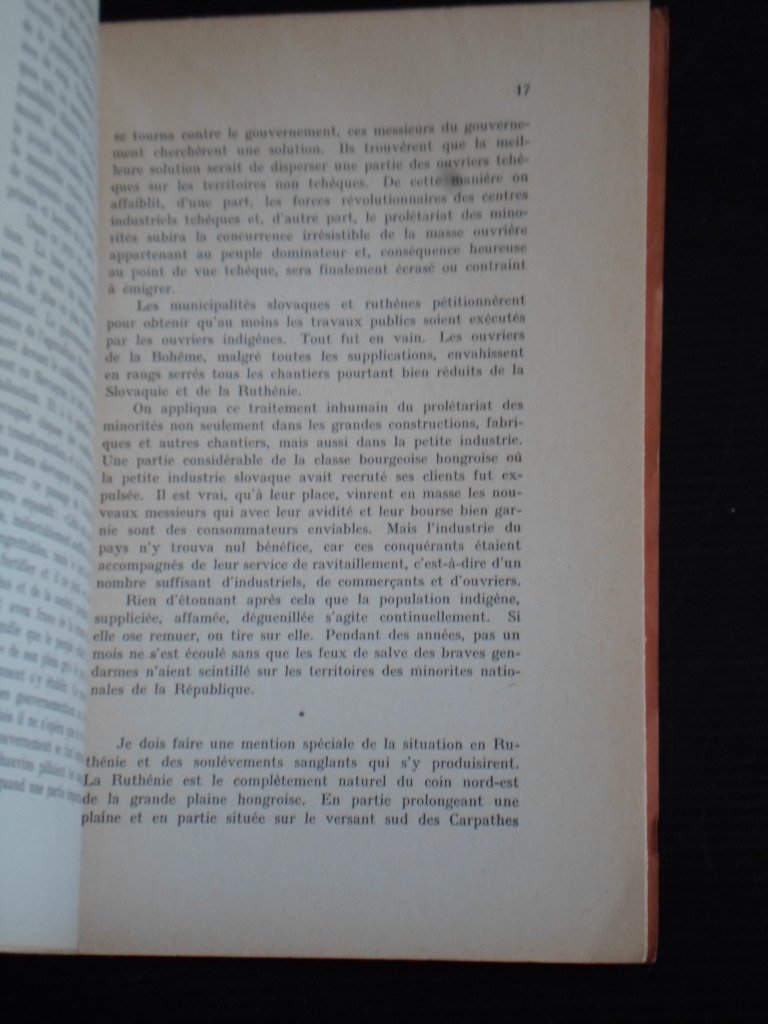 Surányi, Louis - La Tragédie des Peuples Danubiens et la Tchéco-Slovaquie