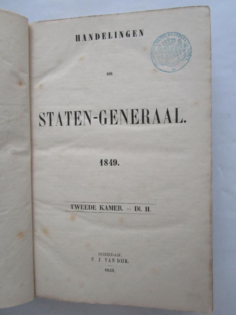 notulen der Staten Generaal - Handelingen der Staten-Generaal 1849  tweede kamer  deel II