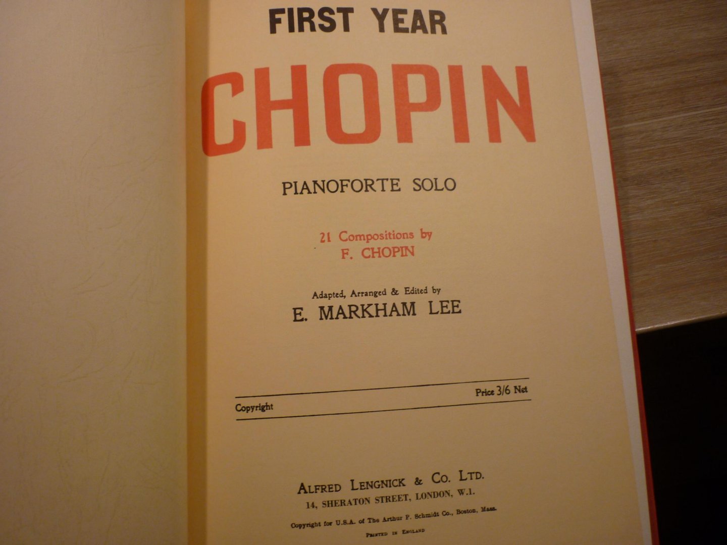 Chopin; Tchaikovsky; Brahms; Grieg - First Year Chopin  //  First Year Brahms  //  First Year Tchaikovsky  // First Year Grieg  //   Second Year Grieg