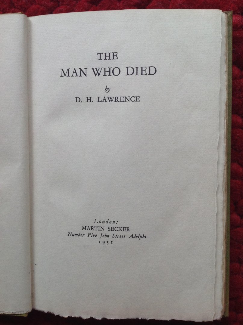Lawrence, D.H. - The man who died