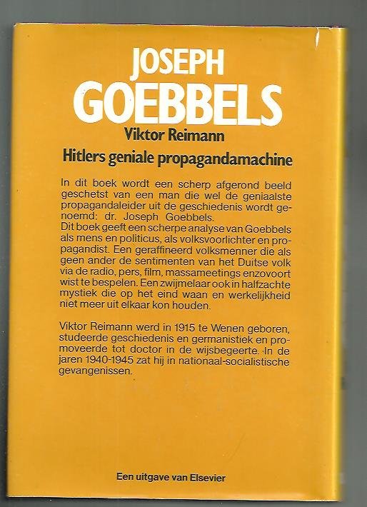 Reiman, Viktor - Joseph Goebbels