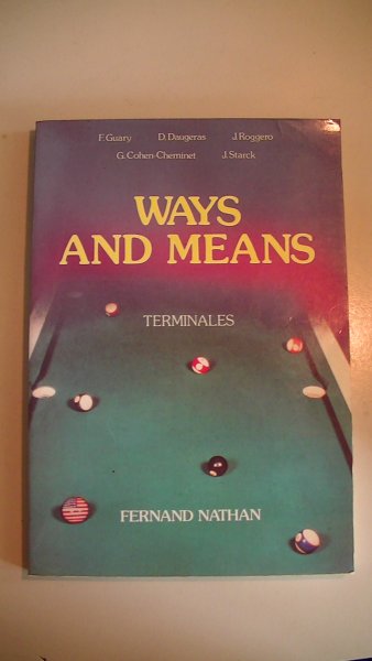 Nathan, Fernand - ways and means - terminales, classes de terminale