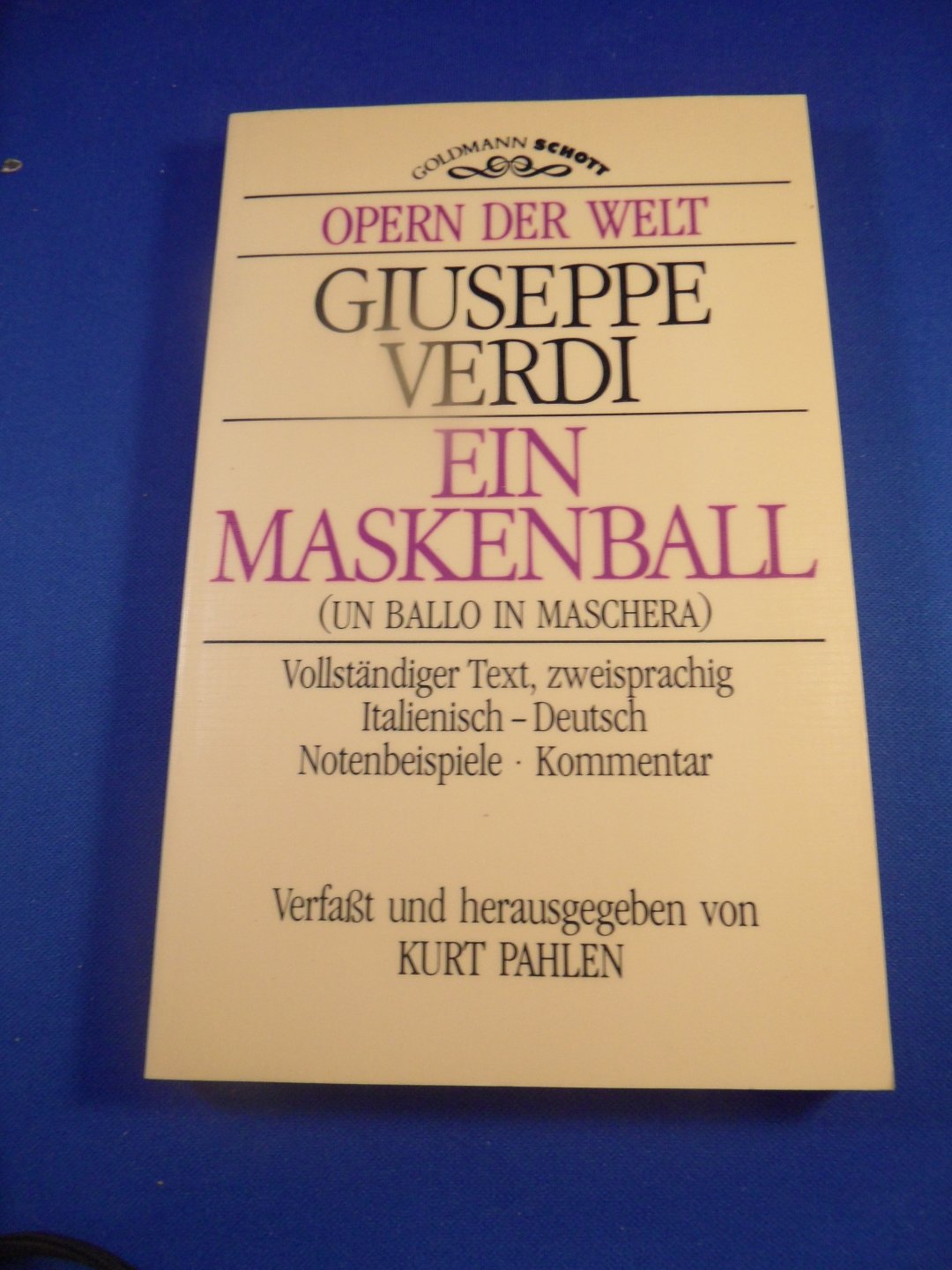 Verdi, G. - Ein Maskenball