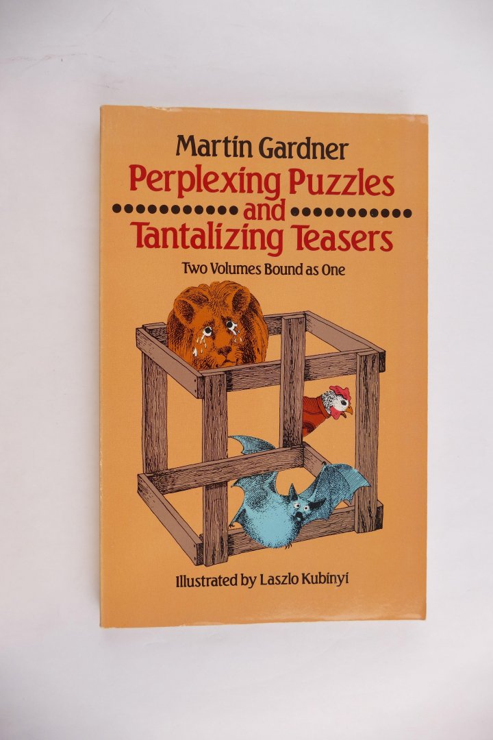 Gardner, Martin - Perplexing puzzles tantalizing teasers. Two volumes bound as one (3 foto's)
