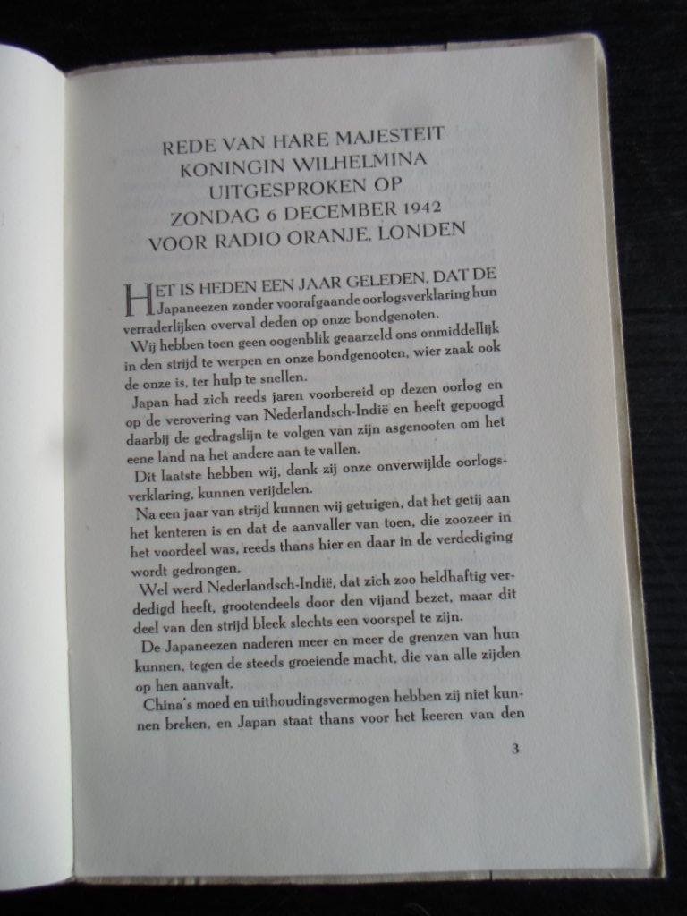  - Koninklijke woorden over Nederland-Indonesie van hare Majesteiten Koningin Wilhelmina en Koningin Juliana, Brochure