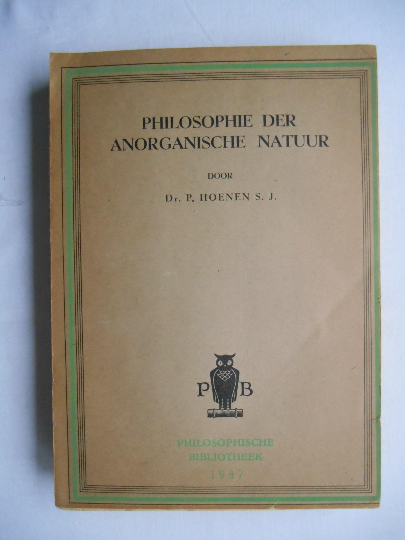 Hoenen, P. - Philosophie der anorganische natuur