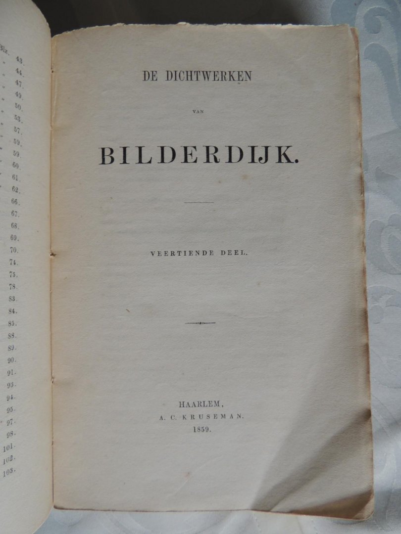  - De dichtwerken van Bilderdijk - DEEL XIV
