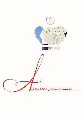 EGYPTIAN CIGARETTES - Als Sie 17-18 Jahre alt waren.... (Advertising folder for Queen Cigarettes).