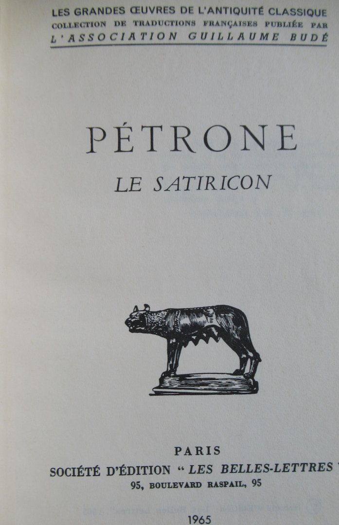 Petrone - Le satiricon