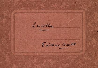 BASTET, F.L. - Lucella. (Origineel handschrift van het gedicht).