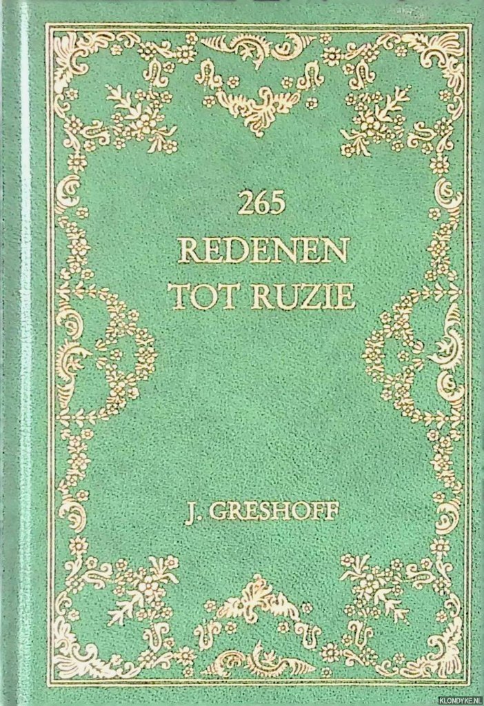 Greshoff, J. - 265 redenen tot ruzie