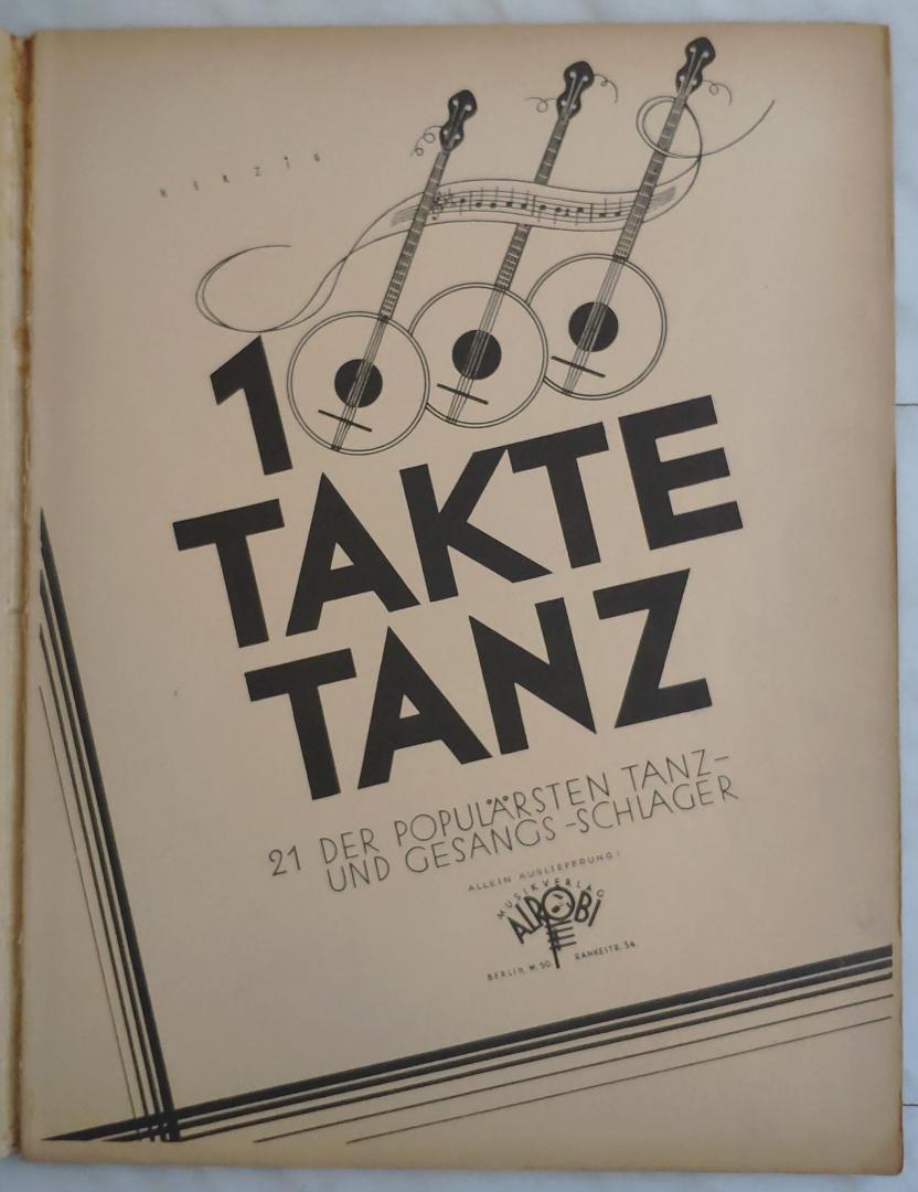  - 1000 Takte Tanz band 6 en 7 bladmuziek antiek