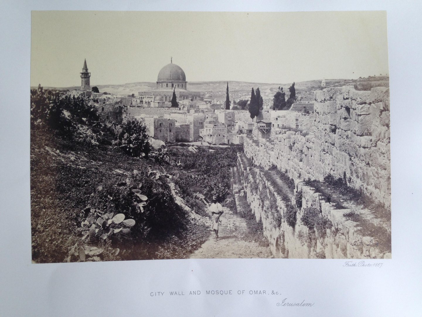 Frith, Francis - City Wall and Mosque of Omar & c, Jerusalem, Series Egypt and Palestine