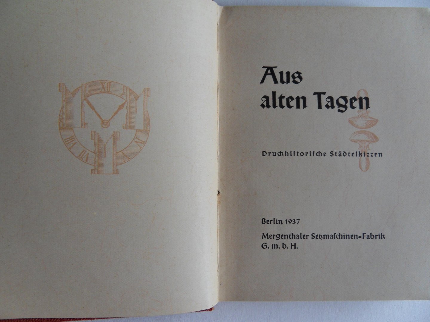 Mergenthaler Setzmaschinenfabrik. - Aus alten Tagen. - Druckhistorische Städteskizzen.