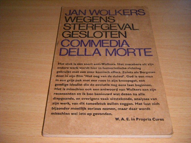 Jan Wolkers - Wegens sterfgeval gesloten
