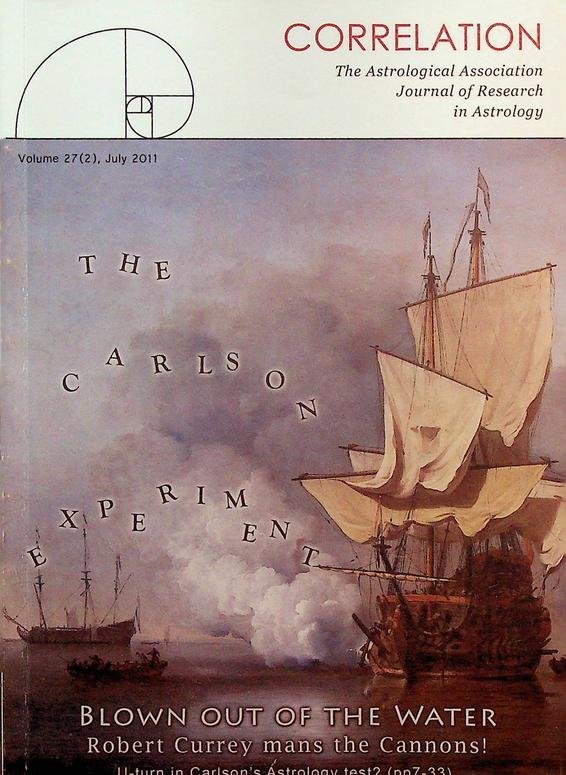 Harris, Pat [ed.] - Correlation. Journal of Research in Astrology. Vol. 27, no. 2, 2011