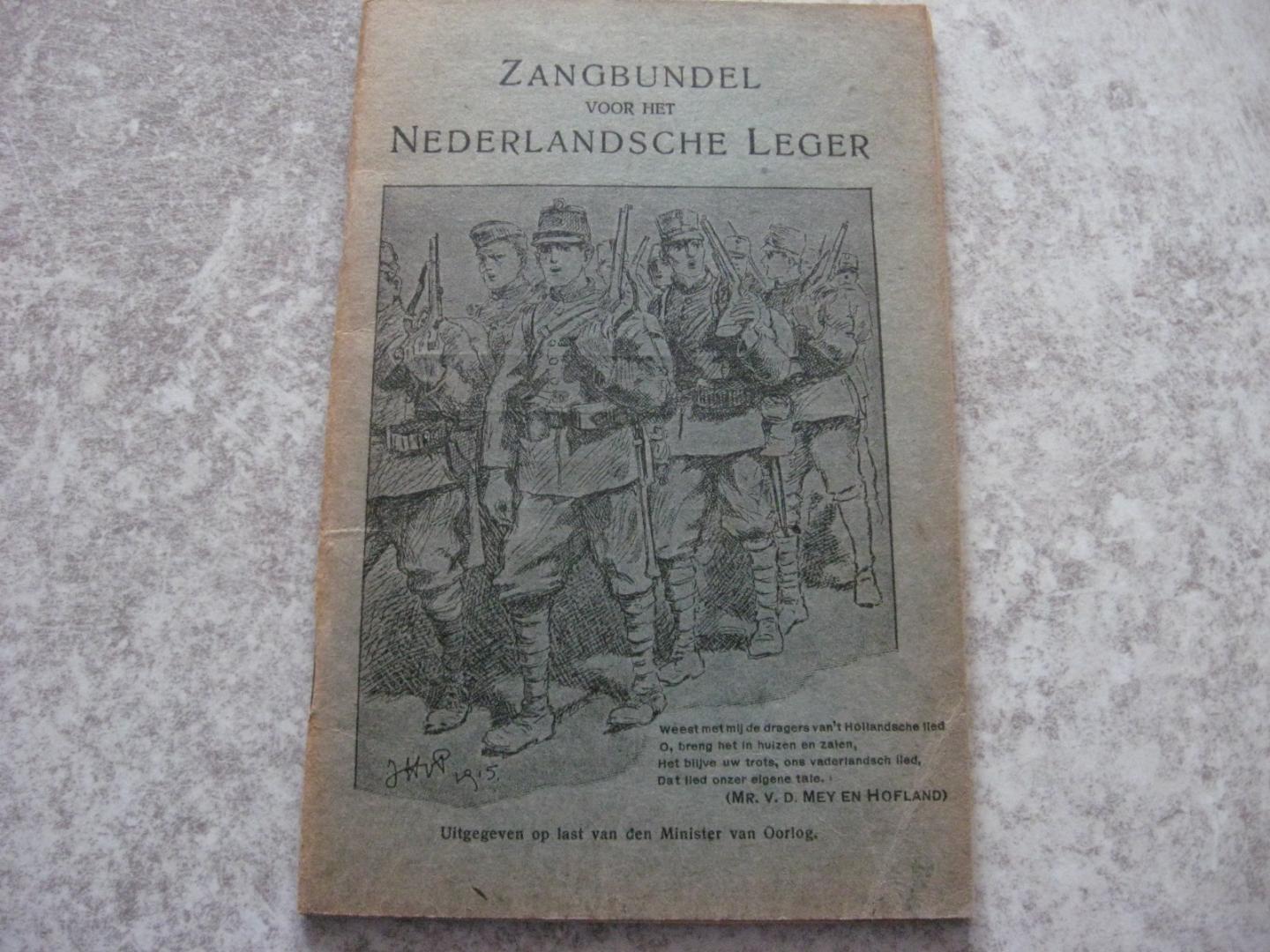  - Zangbundel voor het Nederlandsche Leger
