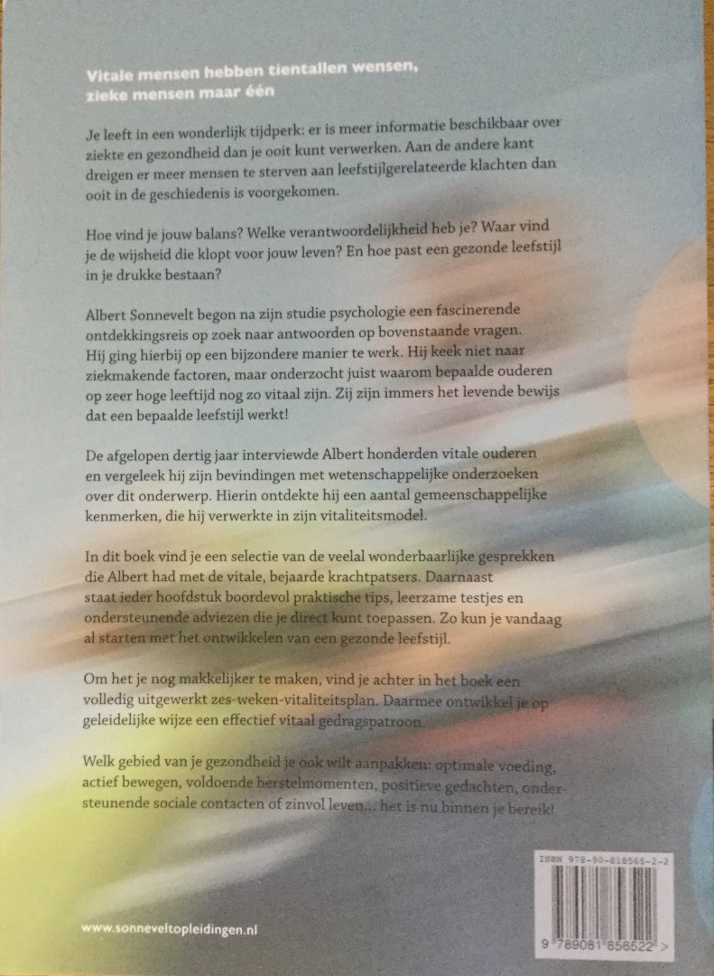 Sonnevelt, Albert - De levenscode, over het geheim van vitaal oud worden
