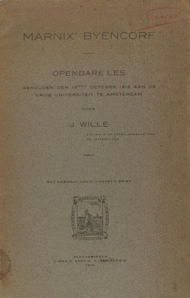 Wille, J. - Marnix' Byencorf. Met herdruk van G. Hervet's brief