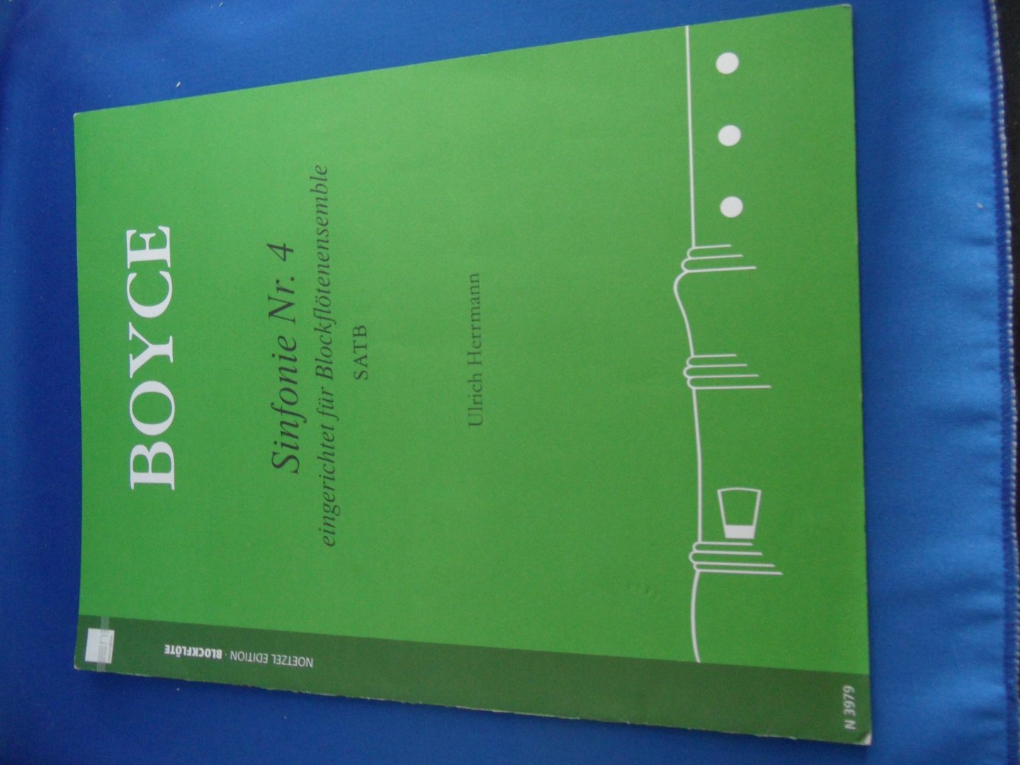 Boyce - Sinfonie nr. 4 eingeichtet für Blockflötenensemble SATB