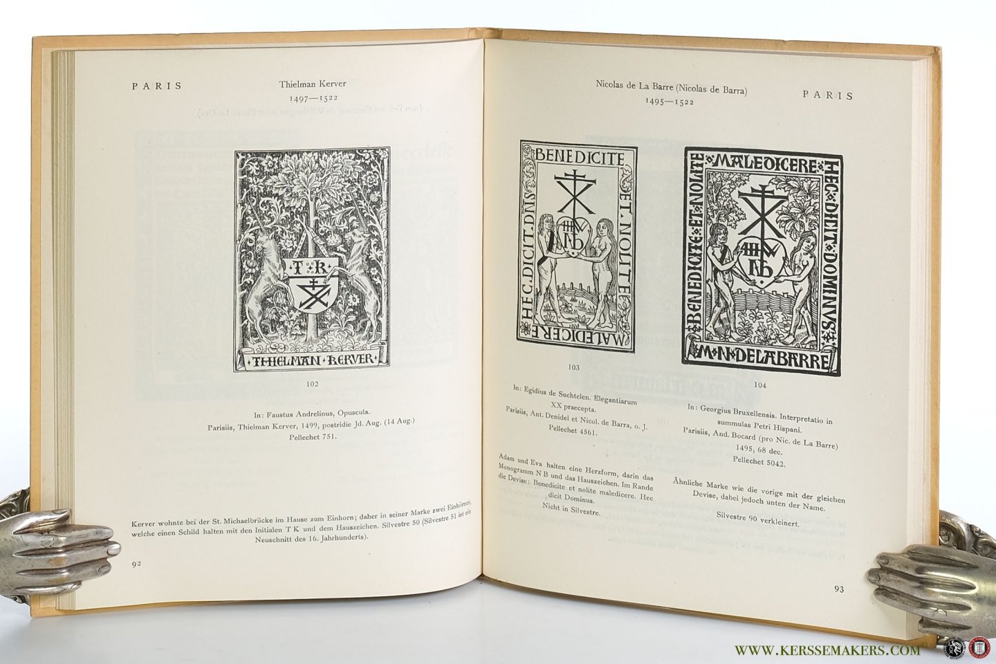 Meyer / Bern, Dr. Wilhelm Jos. - Die Französischen Drucker- und Verlegerzeichen des XV. Jahrhunderts.