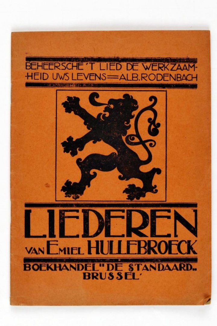 Hullebroeck, Emiel - Liederen. Dit zijn versjes der beste Vlaamsche dichters, door Emiel Hullebroeck op muziek gezet (2 foto's)