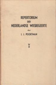 POORTMAN, J.J - Repertorium der wijsbegeerte  + Supplement I  (2 delen tezamen)