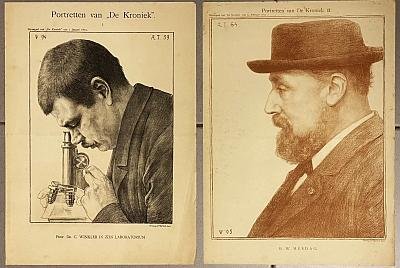 VETH, Jan - Portretten van "De Kroniek". Elf gelithografeerde portretten uitgegeven als Bijvoegsel van "De Kroniek" (1895-1896) en één andere.