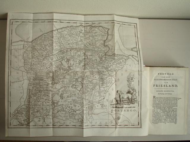  - Hedendaagsche Historie of Tegenwoordige Staat van Alle Volkeren, XXIIIe-XXVIe deel. Behelzende de Beschryvinge der Vereenigde Nederlanden, En wel in 't byzonder van Friesland. Met Naauwkeurige Landkaarten en Printverbeeldingen versierd. Deel I...