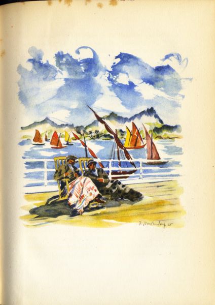 Bermann, Richard A. - Das Urwaldschiff. Ein Buch vom Amazonenstrom. Mit 8 Aquarellen von Franz Heckendorf