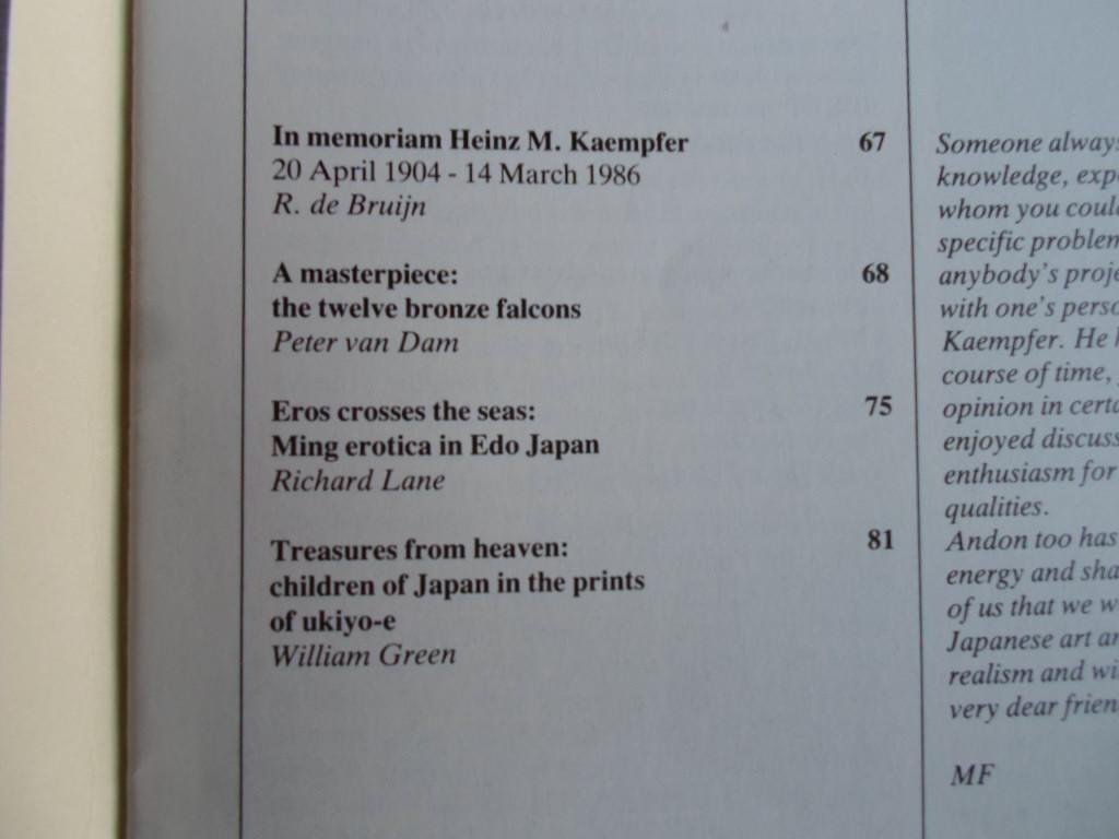  - Andon, Shedding Light on Japanese Art, Bulletin of the Society for Japanese Arts and Crafts- Vereniging voor Japanse Kunst