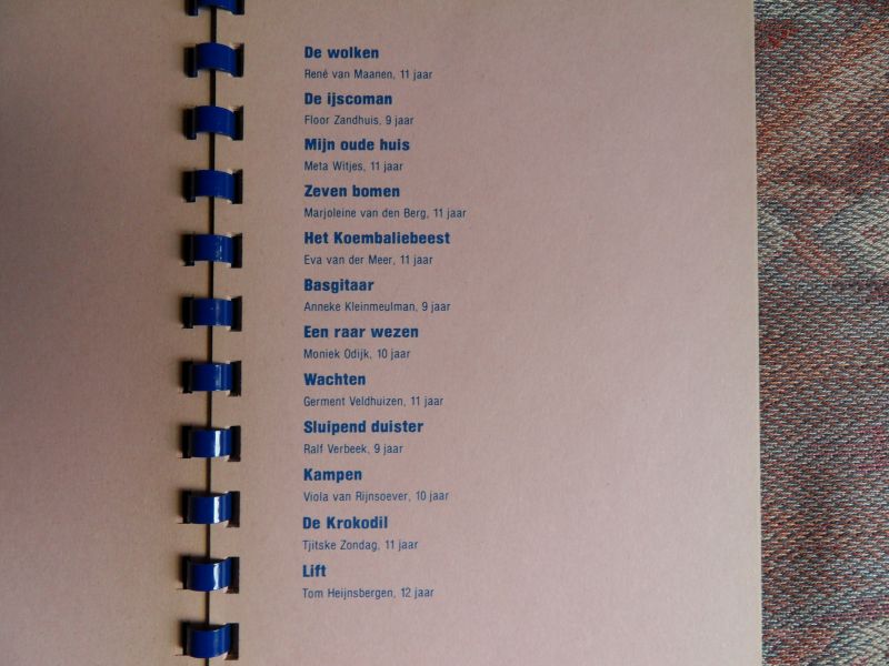 Schaap, Martine; Frederik, Victor; Klein, Liesbeth [selecteerden de winnende 21 gedichten). - Kinderpoëzie.