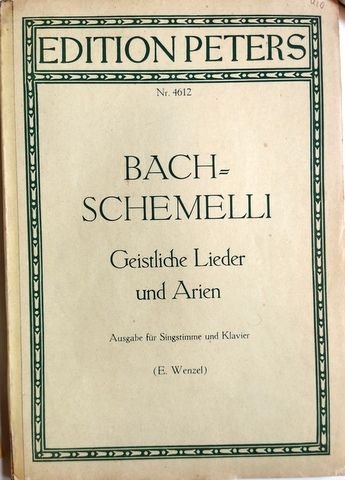 Bach, J.S.: - 46 Choralsatze von Johann Sebastian Bach und alten Meistern zu den Chorälen des Bach`schen Orgelbüchleins herausgegeben von Hermann Keller mit einführenden Worten zu Wesien und Texten von Wilhelm Thomas