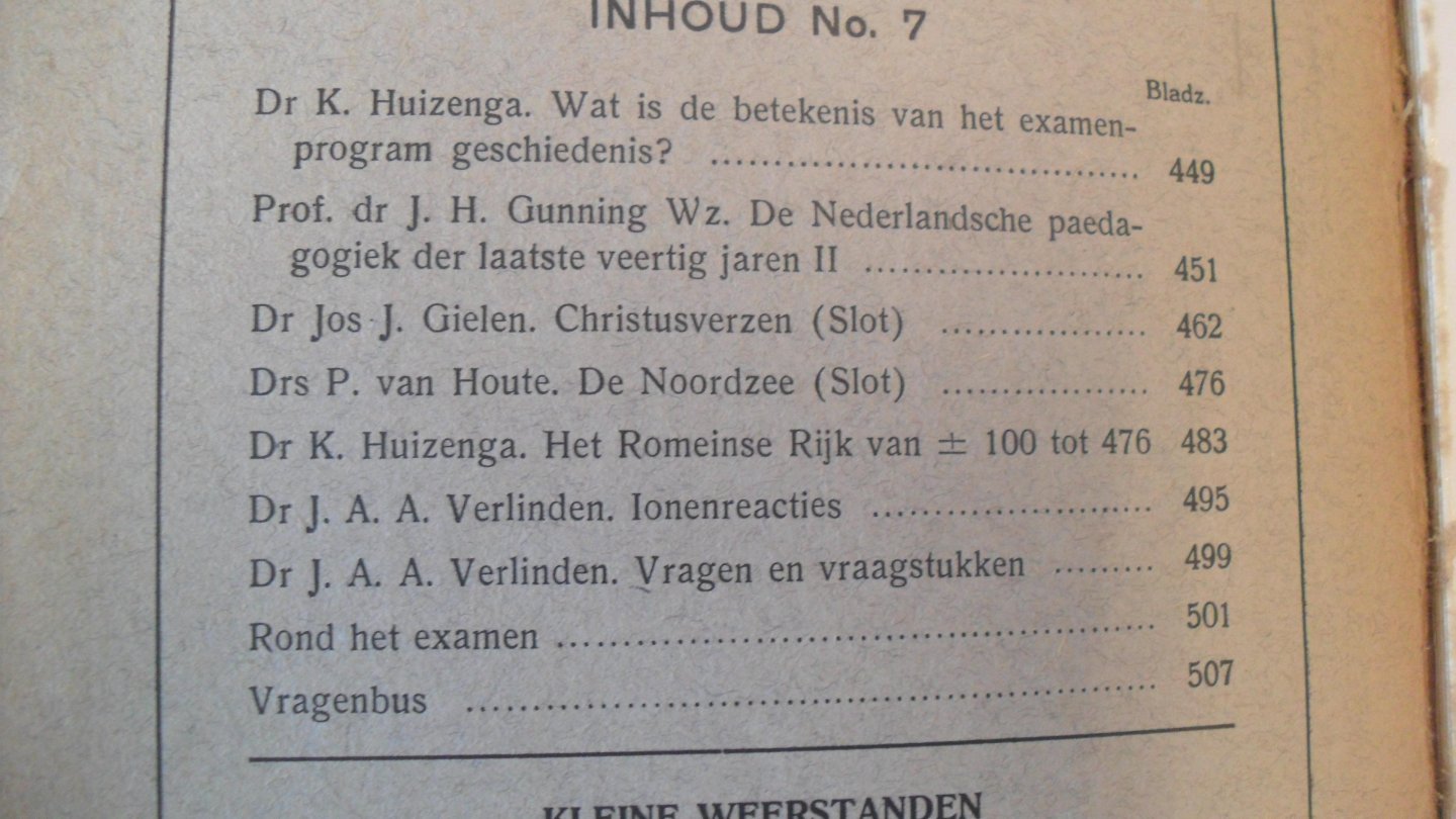 Leendertse M.J. (redactie) - DE HOOFDAKTE      (maandblad voor hoofdakte-studie )