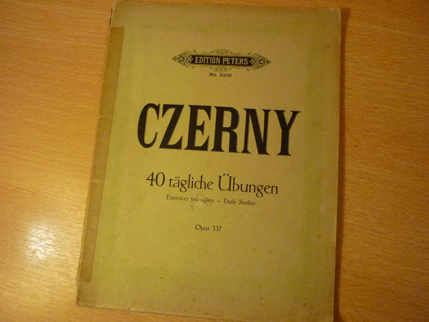 Czerny; Carl (1791 – 1857); revidiert von Adolf Ruthardt - 40 tagliche Ubungen - Opus 337