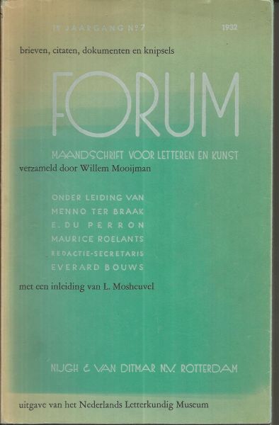  - Forum  1932, 1933, 1934 en 1935