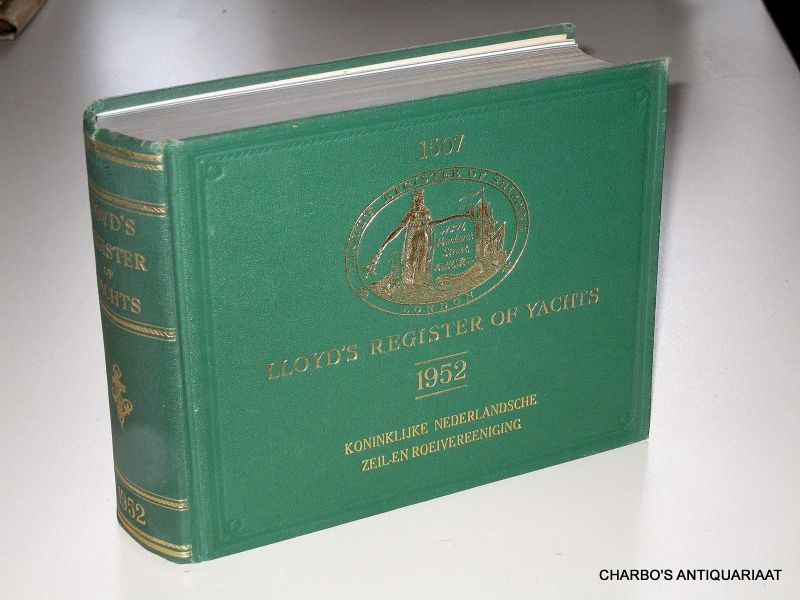 LLOYD'S. - Lloyd's register of yachts 1952.