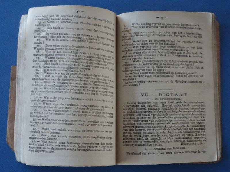N/A. - Examen van Kiesbekwaamheid. Vraagboek. Opgesteld door het Ministerie van openbaar onderwijs, ter uitvoering van art.23 van de wet van den 24 Augustus 1883