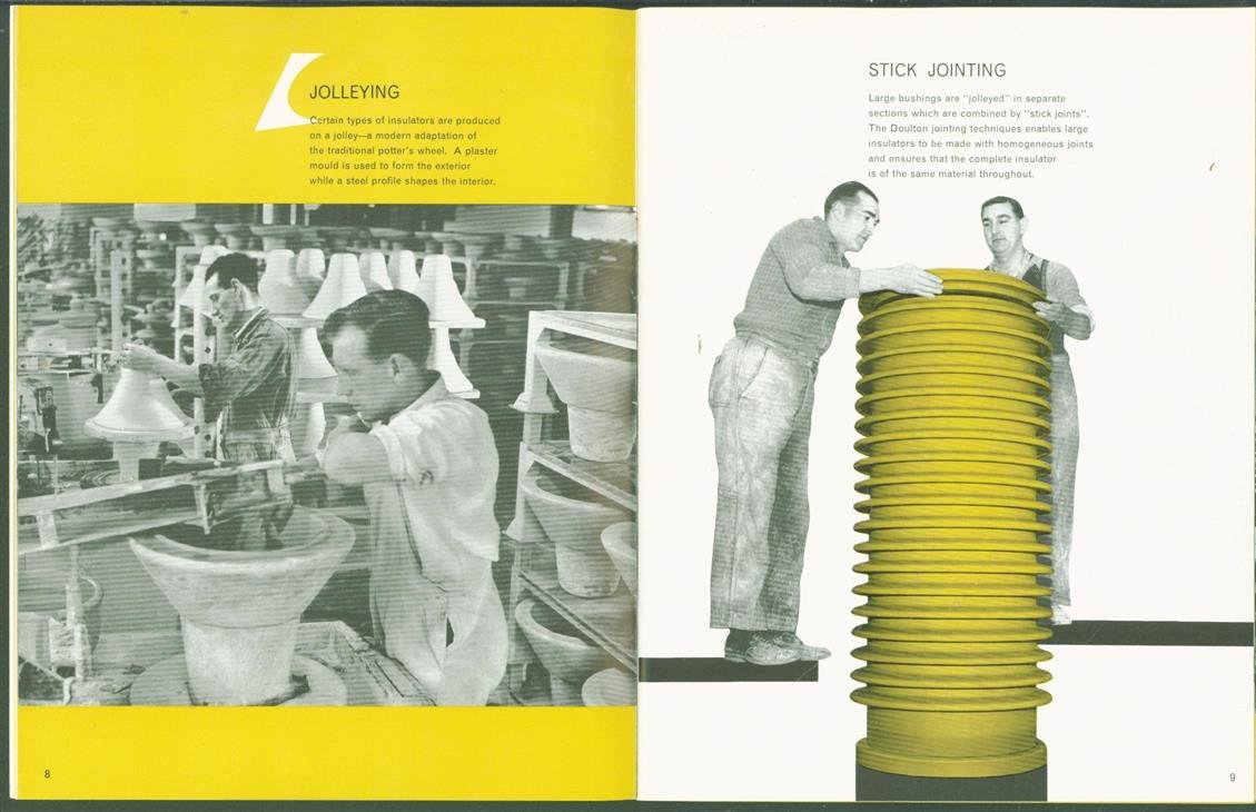 Doulton and Company. - (BEDRIJF CATALOGUS - TRADE CATALOGUE) Making porcelain insulators.