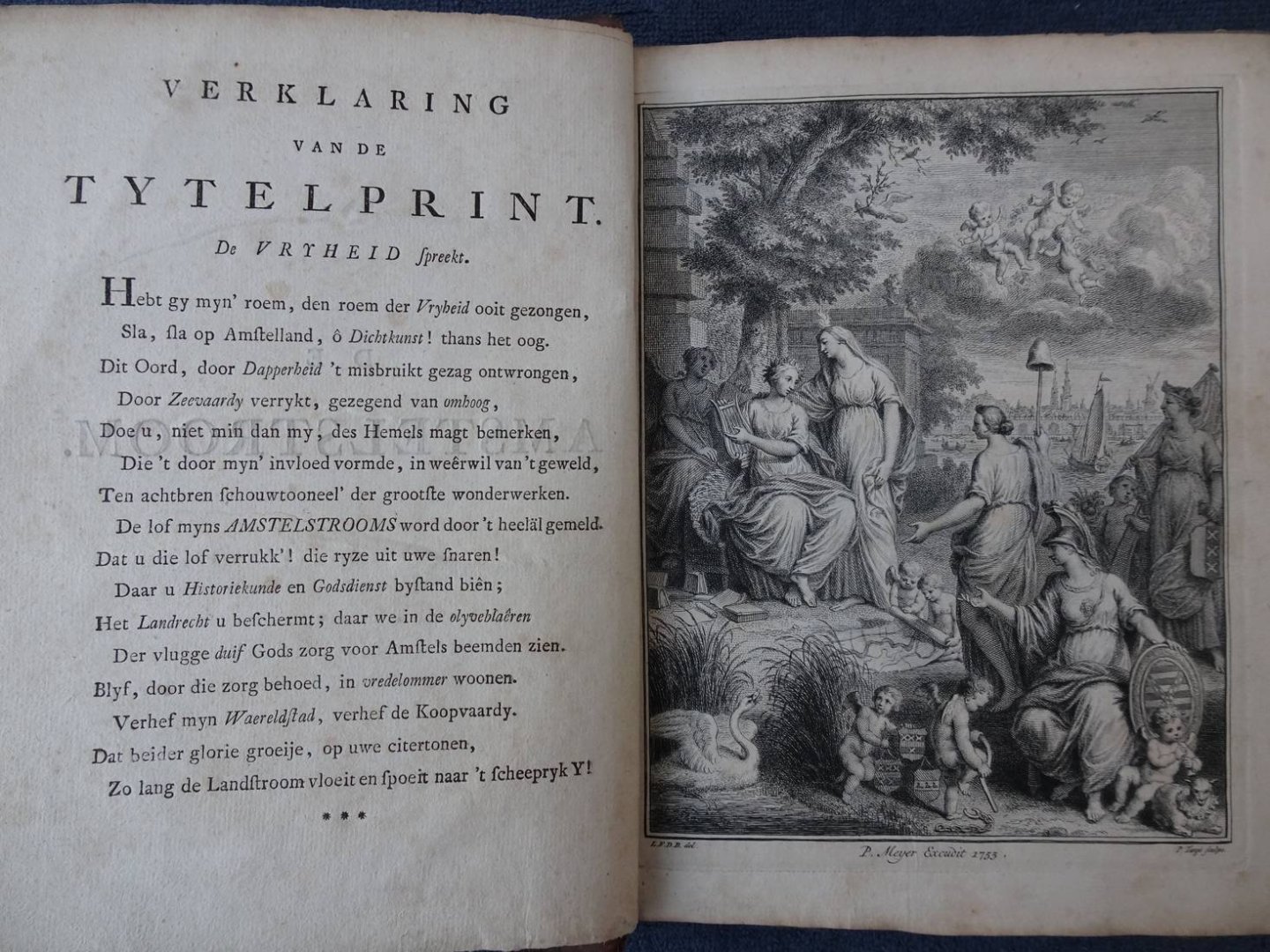 Winter, Nicolaas Simon de. - De Amstelstroom, in zes zangen.