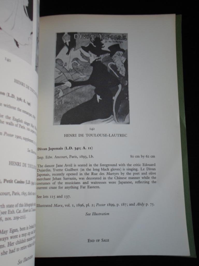 Catalogus Sotheby & Co, London - French Fin-de- Siecle Posters I