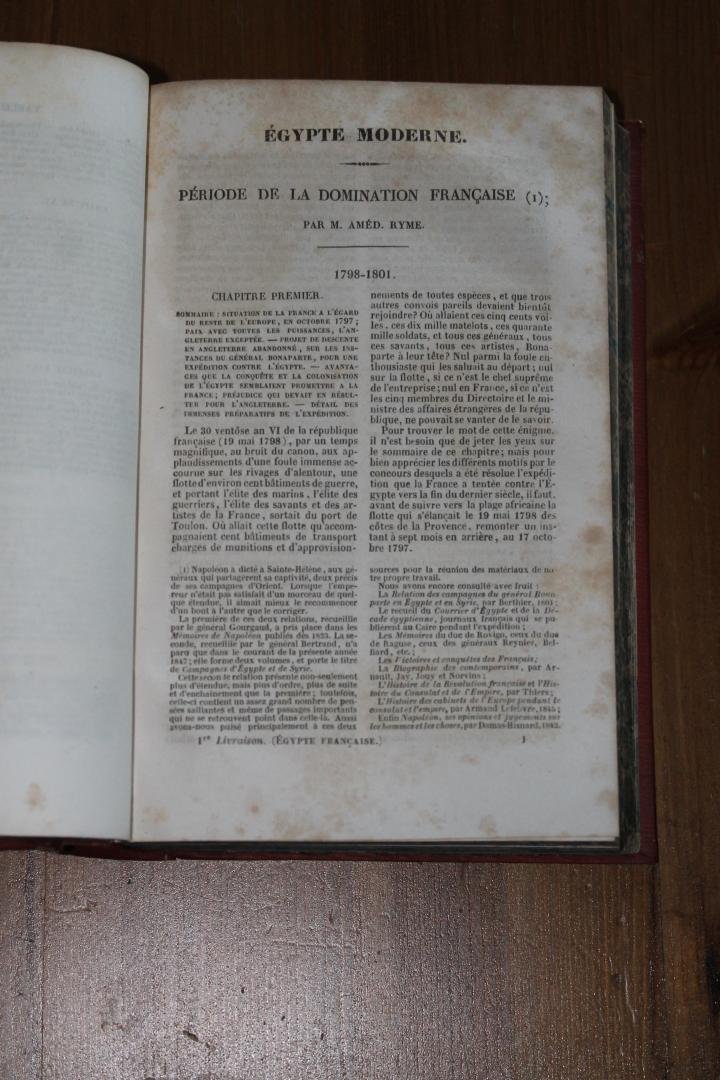 MARCEL, M.J.J. - AMEDEE RYME, M. - MM. P. et H. - 1) Egypte, depuis la conquète des Arabes jusqu'a la domination Française - 2) Sous la domination Française - 3) Sous la domination de Méhémet Aly / Egypte moderne