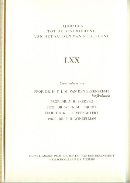 Eerenbeemt, Prof. Dr. H.F.J.M. van den - Driestromenland in het historisch bedrijf deel LXX