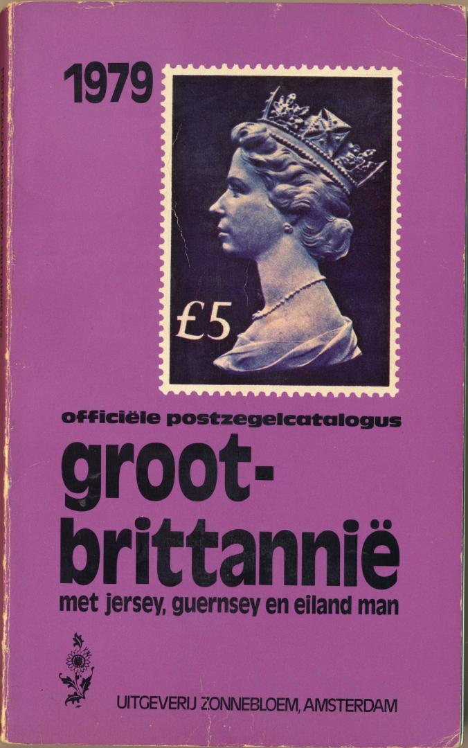 Zonnebloem uitgeverij - Postzegelcatalogus Groot-Brittannië Jersey, Guernsey en Eiland Man, 1979
